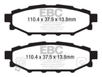 DP51584NDX Pastillas de freno BLUESTUFF NDX EBC Brakes para Subaru BRZ Forester Impreza Legacy BL5 Legacy BP5 Legacy Legacy BPD Legacy BLD Legacy BRD Outback XV Toyota GT86 Subaru BRZ Crosstrek Forester SH Forester SJ Impreza Impreza Outback Legacy