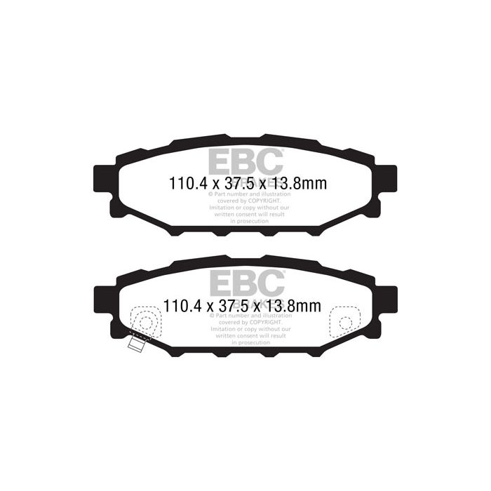 EBC DP1584 ULTIMAX2 Brake Pads for Subaru BRZ Forester Impreza Legacy BL5 Legacy BP5 Legacy Legacy BPD Legacy BLD Legacy BRD Outback XV Toyota GT86 Impreza R