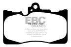 DP1589 Pastillas de freno ULTIMAX2 EBC Brakes para Lexus GS250 GS300 GS300h GS430 GS450h GS460 IS200t IS300 RC200t RC200t F-Sport RC300h RC300h F-Sport