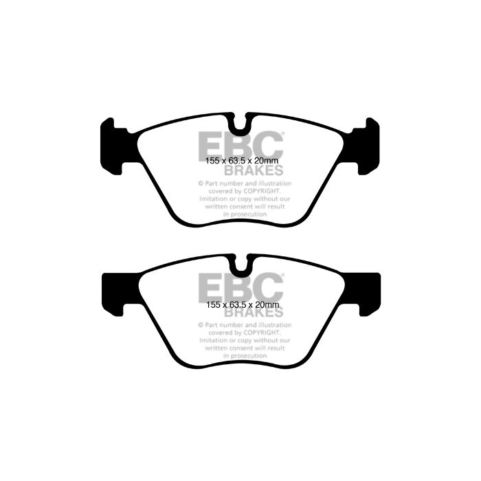 DP1600 ULTIMAX2 EBC Brake Pads for BMW 1 Series E81 123, 1 Series E81 130, 1 Series E82 Coupe 123, 1 Series E87 123, 1 Series E87 130, 1 Series E88 Convertible 123.