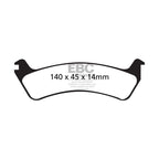 Pastillas de freno DP61608 GREENSTUFF EBC para Ford Windstar Ford Windstar