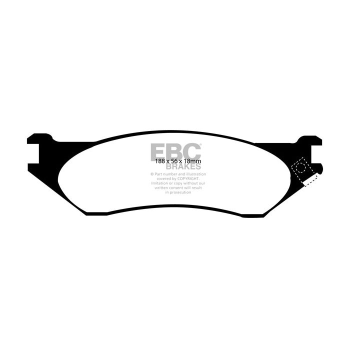 DP61638 GREENSTUFF EBC Brake Pads for Dodge USA Durango Dodge Durango Ram Van B1500 Ram 1500 2WD Pick-up Ram 1500 4WD Pick-up Ram PickUp 1500 2WD Ram PickUp 1500 4WD