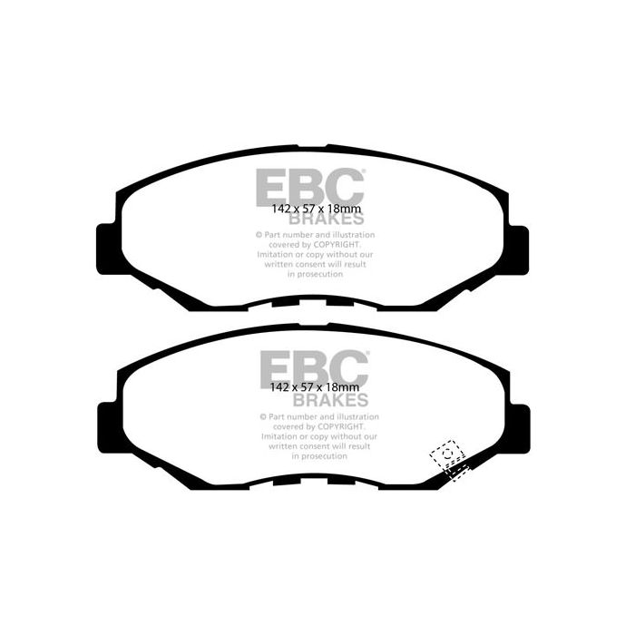 DP61655 GREENSTUFF EBC Brake Pads for Honda CR-V Element Pilot CRV Mk2
