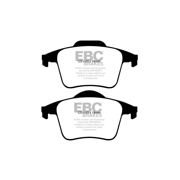 Pastillas de freno DP31680C REDSTUFF EBC para Volvo XC9
