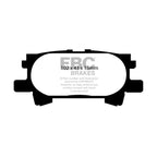 Pastillas de freno DP41682R YELLOWSTUFF EBC para Lexus RX300, RX350, RX400h, Toyota Harrier, Lexus RX330, RX350, RX400H y Toyota Highlander.