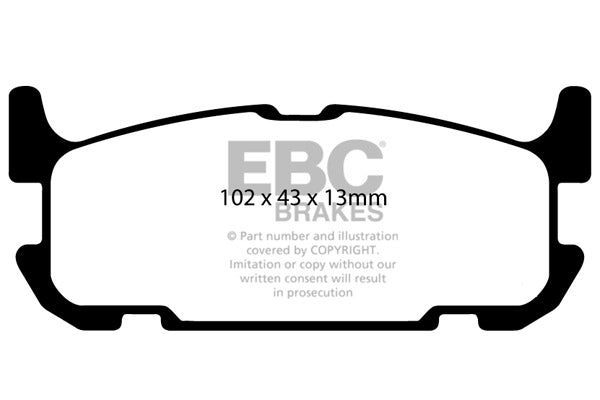 DP1685 ULTIMAX2 EBC Brake Pads for Mazda MX5 Mk2 Sport NB – otra vista
