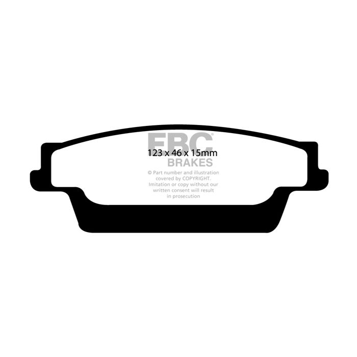 Pastillas de freno DP41693R YELLOWSTUFF Frenos EBC para Cadillac CTS SRX STS Cadillac CTS SRX STS STS Performance Package JE5 STS Performance JE5