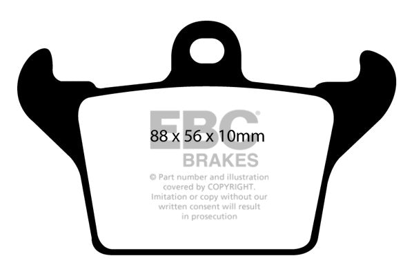 DP1719 Pastillas de freno ULTIMAX2 EBC Brakes para Chrysler Viper Dodge Viper SRT Ferrari F355 360 F430 Lamborghini Diablo Gallardo
