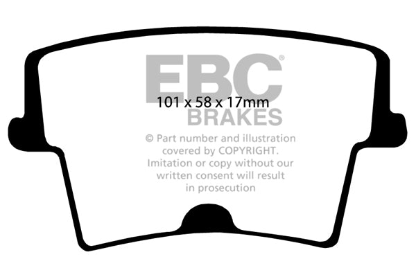 DP1722 Pastillas de freno ULTIMAX2 EBC Brakes para Chrysler USA 300C Dodge USA Charger Magnum