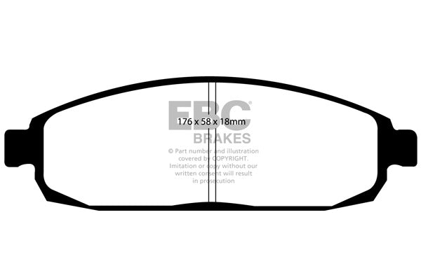 DP71732 Pastillas de freno GREENSTUFF EBC Brakes para Jeep Commander Grand Cherokee