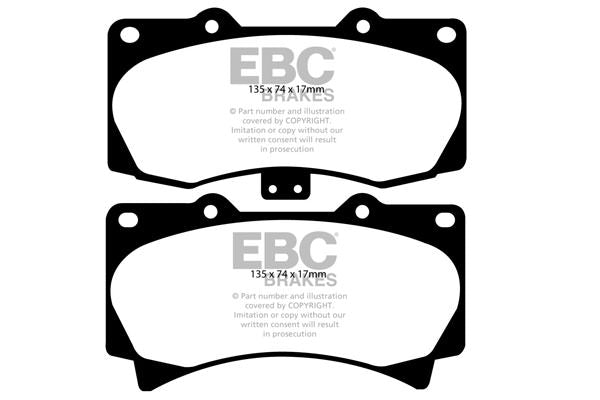 DP41759R Pastillas de freno YELLOWSTUFF EBC Brakes para HUMMER H3 H3T HUMMER H3 H3T