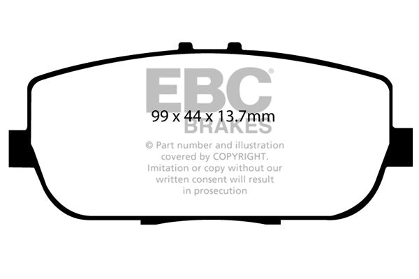 DP31775C Pastillas de freno REDSTUFF EBC Brakes para Fiat 124 Spider Mazda Miata MX5