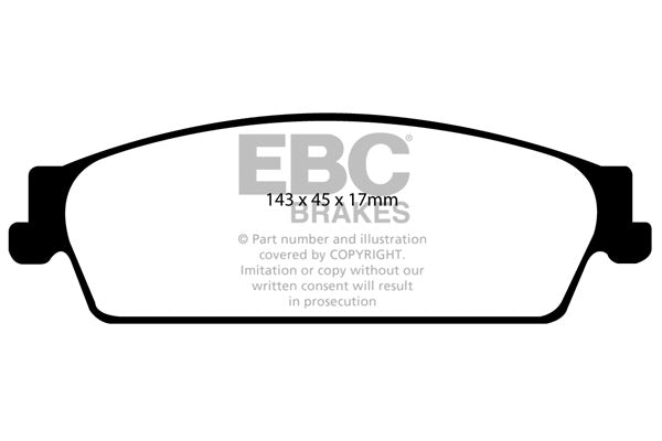 DP61780 Pastillas de freno GREENSTUFF EBC Brakes para Cadillac Escalade Chevrolet Avalanche Tahoe 2WD Tahoe 4WD GMC Yukon/Yukon Denali Yukon/Yukon Denali 1500 Cadillac Escalade Escalade ESV Escalade EXT Chevrolet Avalanche Silverado 1500 2WD