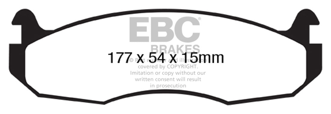 DP61786 Pastillas de freno GREENSTUFF EBC Brakes para AM GENERAL H1 H1 H1 12100 GVW