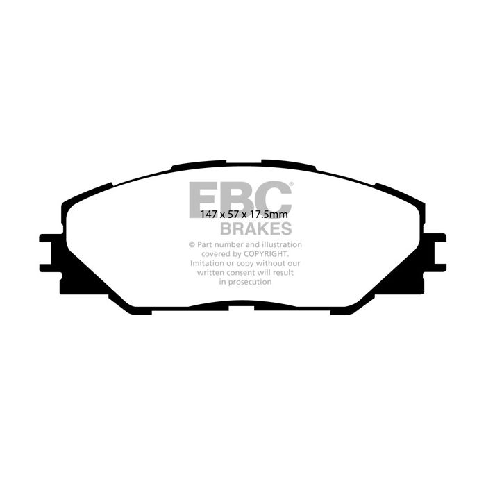 Pastillas de freno DP31792C REDSTUFF EBC para PONTIAC Vibe, SCION iM tC, Toyota Corolla iM, Matrix Vibe GT y Matrix XRS.