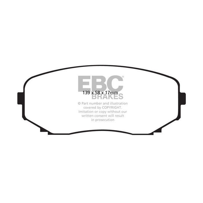 DP61794 GREENSTUFF EBC brake pads for Mazda Mitsubishi Eclipse Cross Outlander Shogun Sport CX7 CX7 USA Model CX9 CX9 USA Model Mazda CX-9