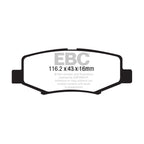 DP41799R YELLOWSTUFF EBC Brake Pads for Dodge USA Nitro Jeep Cherokee Wrangler JK Dodge Nitro Jeep Liberty Wrangler JK