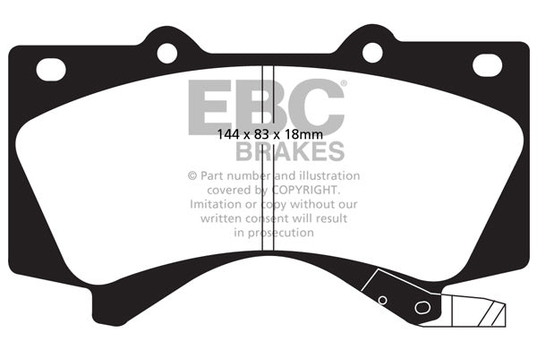 DP61815 Pastillas de freno GREENSTUFF EBC Brakes para Lexus LX450 LX570 Toyota Landcruiser URJ202 Landcruiser UZJ200 Landcruiser URJ200 Landcruiser Landcruiser VDJ200 Sequoia Lexus LX570 Toyota Land Cruiser Sequoia Tundra