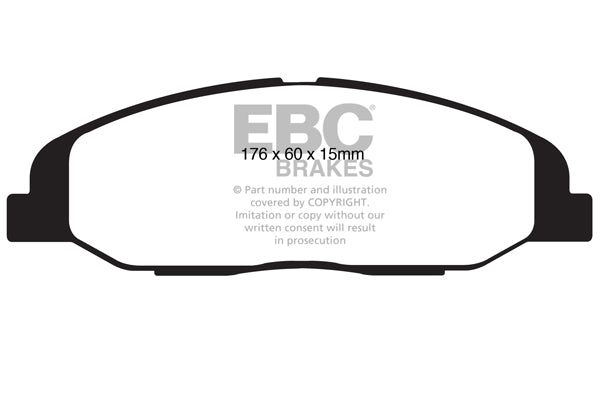 DP1827 Pastillas de freno ULTIMAX2 EBC Brakes para Cadillac CTS STS STS Performance Package JE5