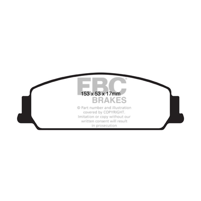 DP41833R YELLOWSTUFF EBC Brake Pads for BITTER Vero PONTIAC G8 Chevrolet Middle East & South Africa Caprice Lumina Holden Australia & New Zealand Commodore VE Commodore VF