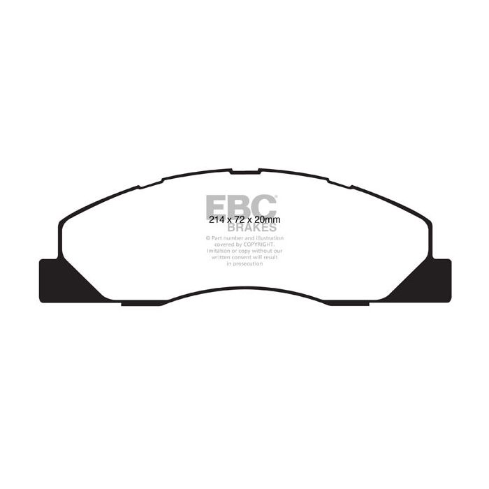 Pastillas de freno DP61847 GREENSTUFF EBC Brakes para Dodge USA RAM TRUCKS 2500 3500 Dodge Ram 2500 Pick-up Ram 3500 Pick-up RAM TRUCKS 2500 3500 Ram PickUp 2500 Ram PickUp 3500
