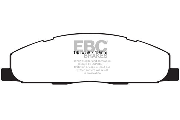 DP41848R Pastillas de freno YELLOWSTUFF EBC Brakes para Dodge USA RAM TRUCKS 2500 3500 Dodge Ram 2500 Pick-up Ram 3500 Pick-up RAM TRUCKS 2500 3500 Ram PickUp 2500 Ram PickUp 3500
