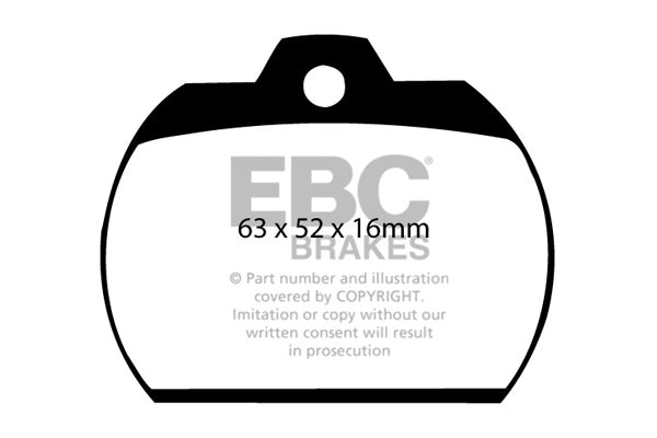 DP184 Pastillas de freno ULTIMAX2 EBC Brakes para Volkswagen Beetle 1303 Karmann Ghia Type 14