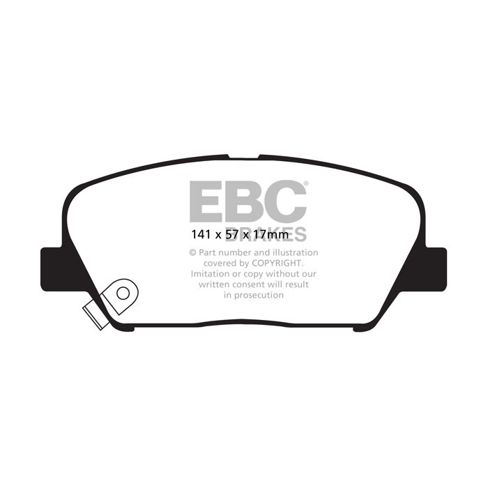 DP41856R YELLOWSTUFF EBC Brake Pads for Hyundai Genesis Coupe and KIA Optima