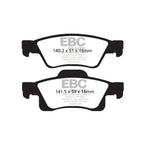 Pastillas de freno DP61872 GREENSTUFF EBC para Dodge USA Durango Jeep Grand Cherokee Dodge Durango Jeep Grand Cherokee Grand Cherokee WK