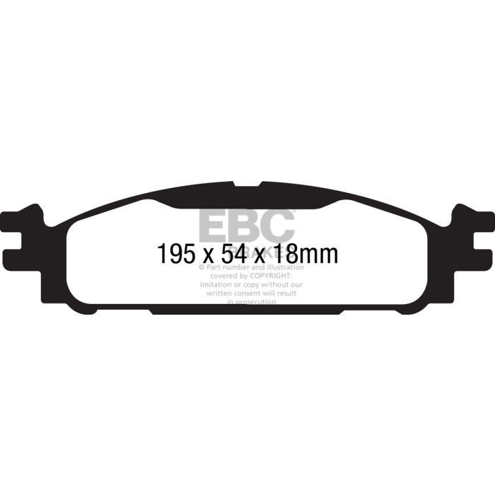 DP1873 ULTIMAX2 EBC Brake Pads for 5th Generation Ford Explorer USA Flex