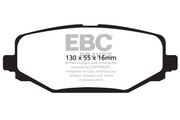 DP1889 Pastillas de freno ULTIMAX2 EBC Brakes para Chrysler UK Grand Voyager Chrysler USA Grand Voyager Fiat Freemont Lancia Voyager