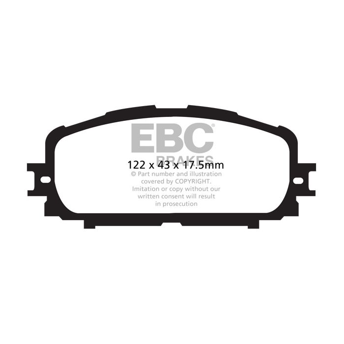 Pastillas de freno DP1897 ULTIMAX2 EBC para Daihatsu Charade Toyota Yaris XP90 KSP90 JT Yaris XP90 ZSP90 JT1 Yaris XP90 ZSP90 VNK Yaris XP130 NSP130 JT