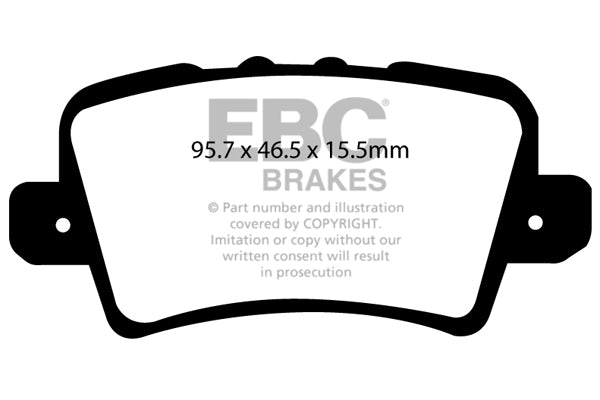 Pastillas de freno DP51902NDX BLUESTUFF NDX EBC Brakes para Honda Civic 8th Gen FN2 Type-R