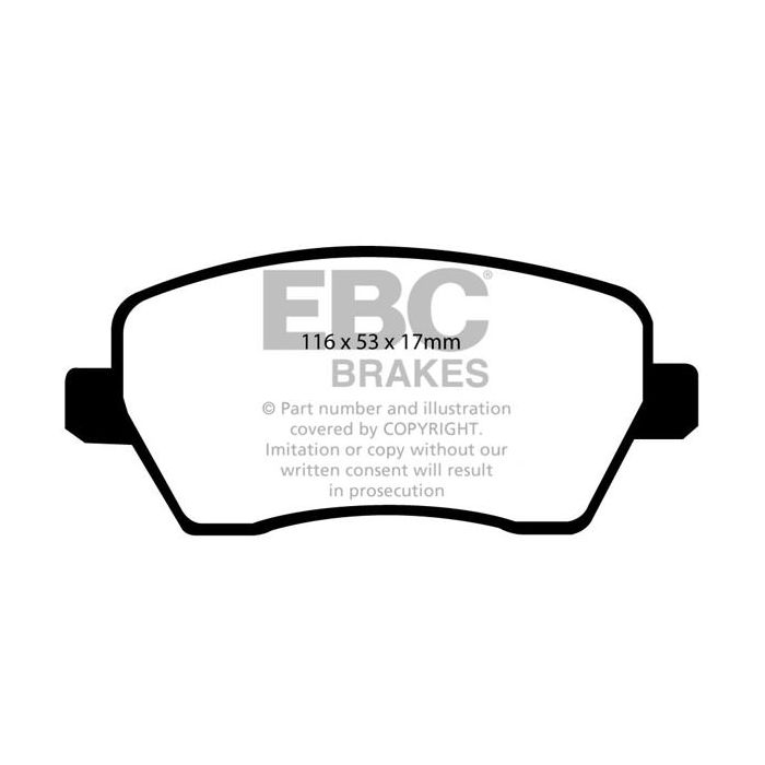Pastillas de freno DP1903 ULTIMAX2 EBC para Nissan Micra K13 Note, Opel Agila, Suzuki Splash, Swift, Swift Z31, VAUXHALL Agila, GERMAN E CARS, Stromos