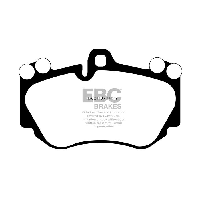 Pastillas de freno DP41905R YELLOWSTUFF EBC para Audi A8 quattro D3/4E R8, Lamborghini Gallardo Murciélago, Porsche Cayenne 9PA, Lamborghini Murciélago, Porsche Cayenne 9PA S, Cayenne S.