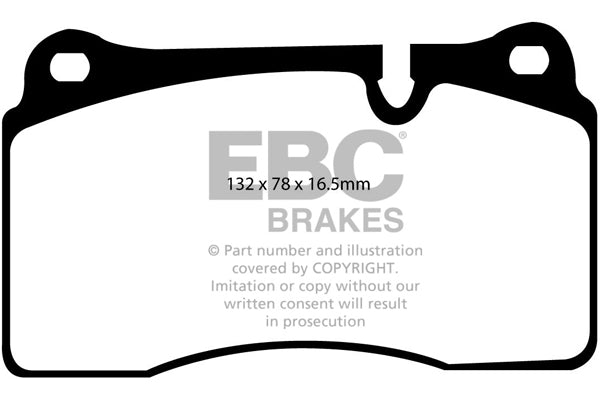 DP41922R Pastillas de freno YELLOWSTUFF EBC Brakes para Land Rover Range Rover L322 Range Rover Sport L320 Land Rover Range Rover Range Rover Sport
