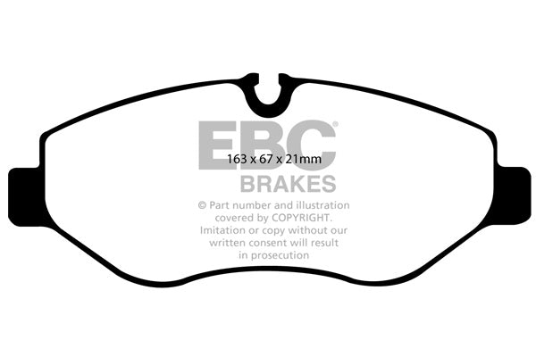 DP61926 Pastillas de freno GREENSTUFF EBC Brakes para Mercedes-Benz Viano Mercedes-Benz COMMERCIAL Sprinter 209D Sprinter 210D Sprinter 211D Sprinter 213D Sprinter 214D Sprinter 215D Sprinter 216 Sprinter 216D Sprinter 218D Sprinter 219D Sprinter