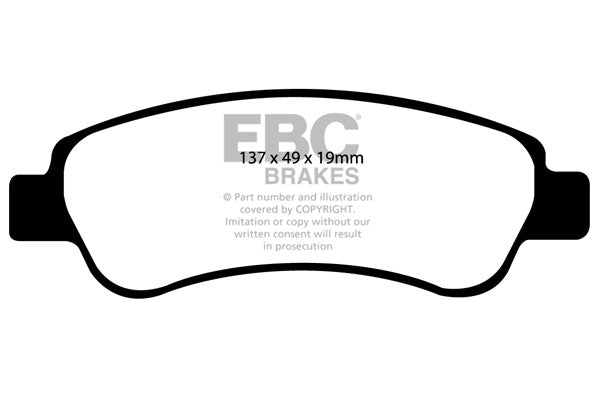 DP1974/2 Pastillas de freno ULTIMAX2 EBC Brakes para Citroen Relay Combi Citroen COMMERCIAL Jumper Q14 Jumper 30 Jumper 33 Jumper 35 Relay Q14 Relay 30 Relay 33 Fiat COMMERCIAL Ducato Ducato 30 Ducato 33 Ducato 35 Peugeot COMMERCIAL Boxer 330 Boxer
