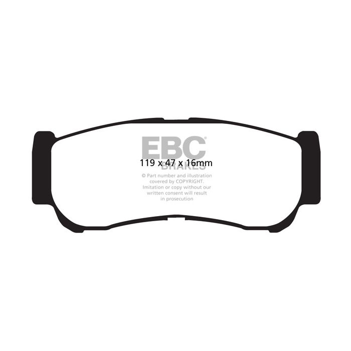 DP61982 GREENTUFF Brake Pads EBC Brakes for Hyundai Santa Fe 2nd generation Hyundai Santa Fe CM