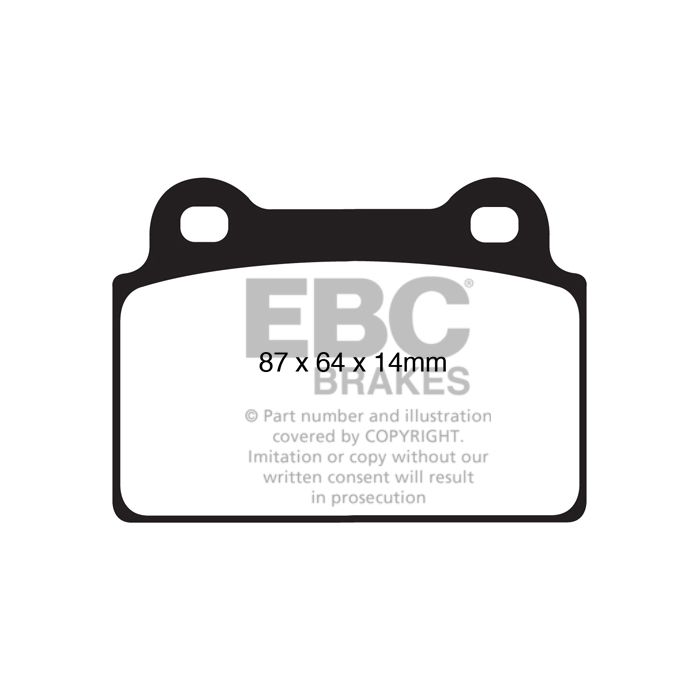 EBC RP-X Racing Brakes Competition Brake Pads DP81985RPX for Mitsubishi Lancer Evo 10 Mitsubishi Lancer Evo 1