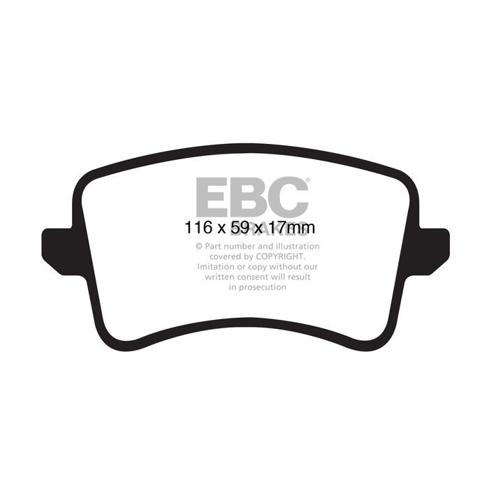 DP1988 ULTIMAX2 EBC brake pads for Audi A4 B8, A4 quattro B8, A4 Allroad quattro, A5 B8, A5 quattro B8, A5 Cabriolet B8, A5 Cabriolet quattro B8, Q5 8R, Q5 quattro 8R, S4 B8, SQ5 8R