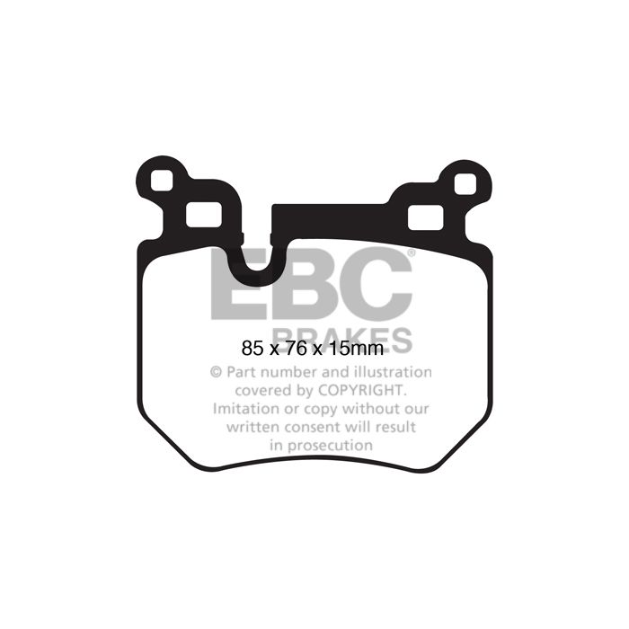 EBC Brakes RP-X Racing DP81996RPX Brake Pads for BMW 1 Series E82 Coupe 135, 1 Series E88 Convertible 135 BMW 135