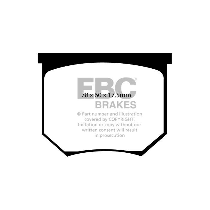 Pastillas de freno DP2035 GREENSTUFF EBC para Lotus Elite