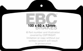 DP8038RPX Pastillas de freno de competición RP-X Racing EBC Brakes para AC 378