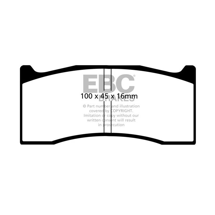 DP2044/3 GREENSTUFF EBC Brake Pads for MORGAN LIGHT CAR COMPANY Rocket 3Wheeler