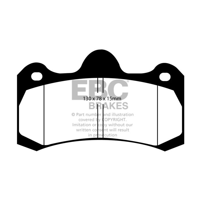 Pastillas de freno DP4045R YELLOWSTUFF EBC para VAUXHALL VXR8 Holden HSV Australia y Nueva Zelanda Y GTS E