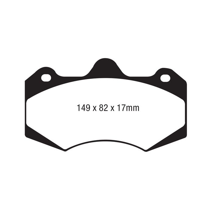 Pastillas de freno DP4062R YELLOWSTUFF EBC para McLaren 12C 540C 570S 570GT, McLaren MP4-12C 12C 570S MP412C 570GT