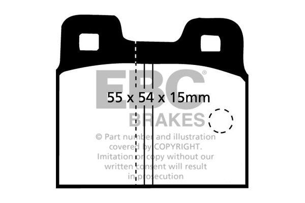 Pastillas de freno DP218 ULTIMAX2 EBC Brakes para Alfa Romeo Alfetta Alfetta GT Alfetta GTV Giulietta 116 Porsche 914 914/6