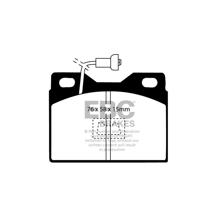 Pastillas de freno DP220/4 ULTIMAX2 EBC para Chrysler UK Alpine Peugeot 204 305 Peugeot COMMERCIAL 305 Van SIMCA 1307 1308 1309 TALBOT Samba Solara