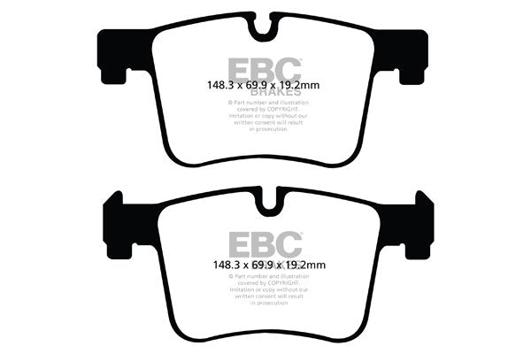 DP22105 Pastillas de freno GREENSTUFF EBC Brakes para BMW Serie 1 F20 125 Serie 1 xDrive F20 120 Serie 1 F21 120 Serie 1 F21 125 Serie 1 xDrive F21 120 Serie 2 F22 Coupe 220 Serie 2 F22 Coupe 225 Serie 2 F22 Coupe 228 Serie 2 F22 Coupe 230 Serie 2 xDrive